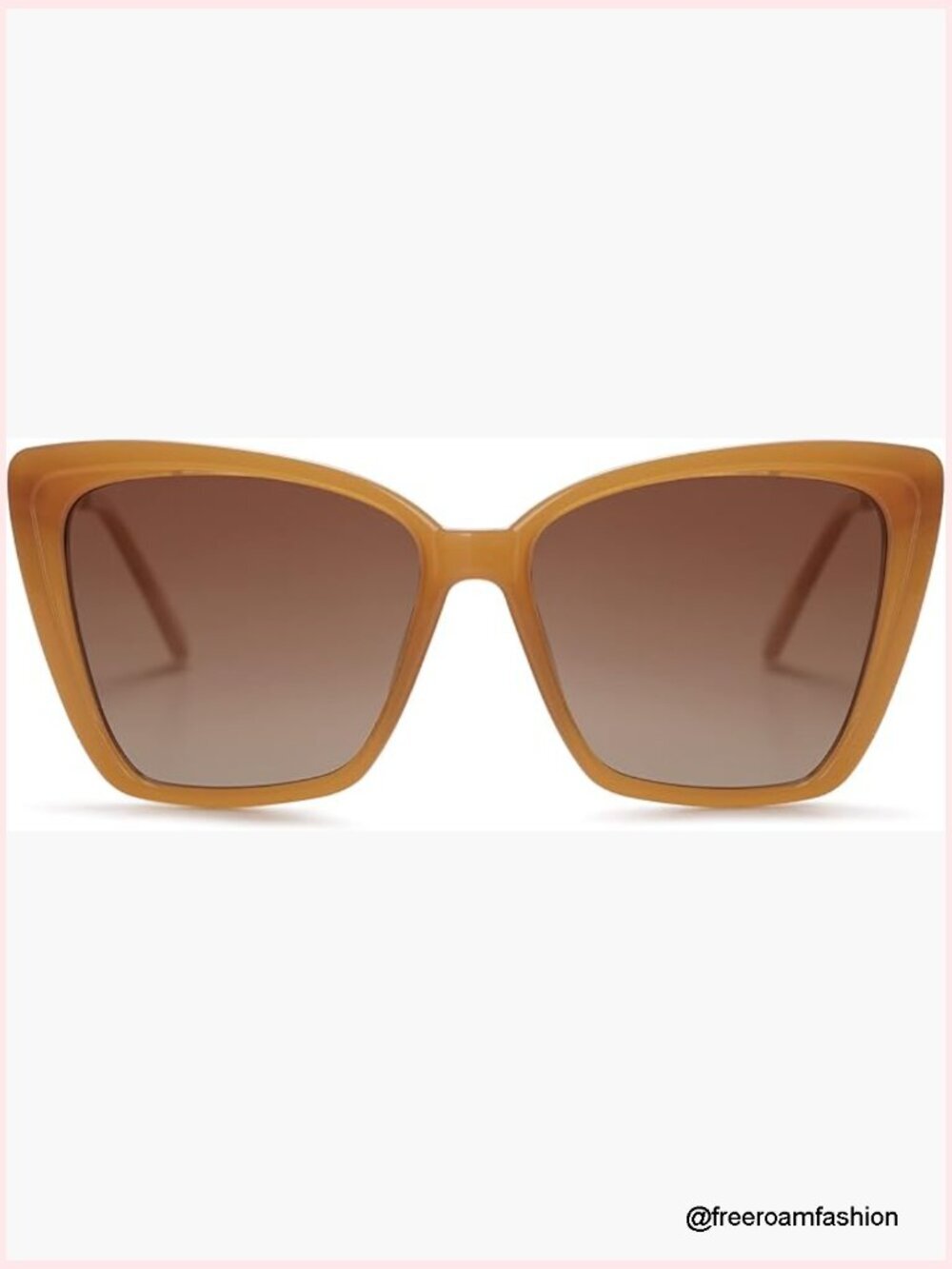 Trendy Cat Eye Sunglasses Oversized Square Polarized UV Protection